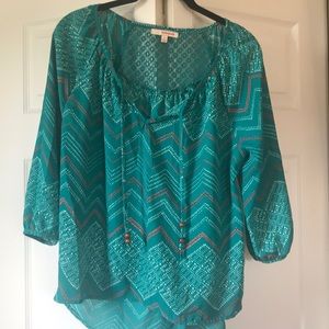 Teal Blouse  4/20🌺